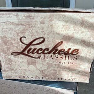 Lucchese Classics Handmade Box - Cream and Brown
